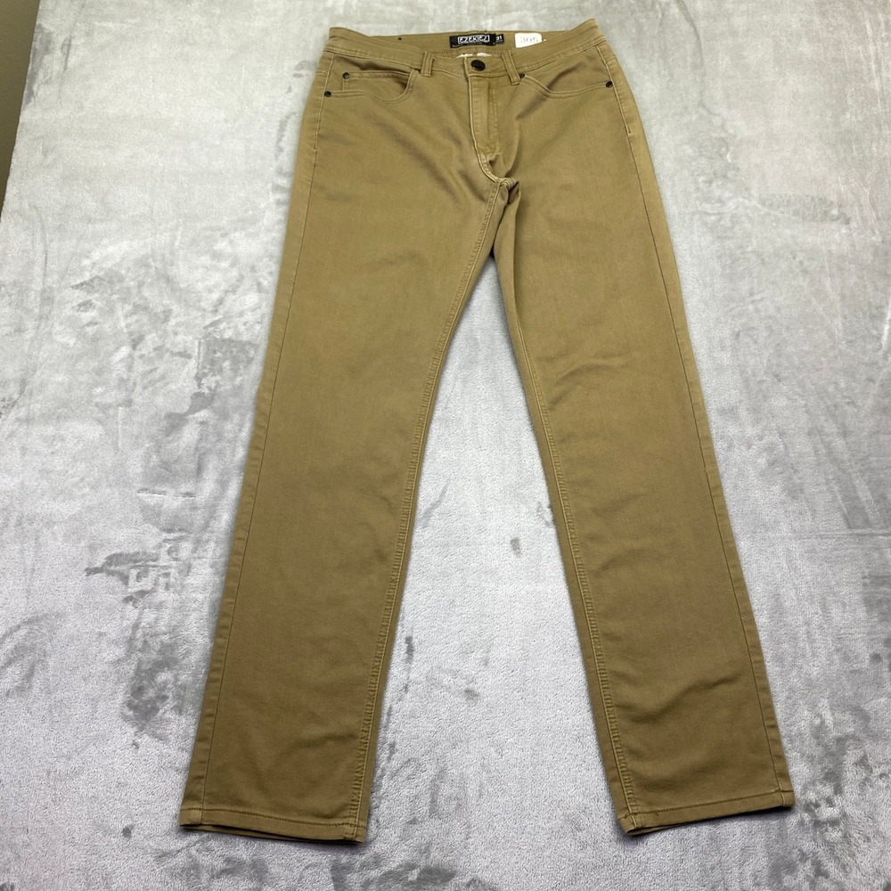 Ezekiel Chopper 305 Slim Straight Pants Mens 31 Tan Khaki Chino Preppy Grunge